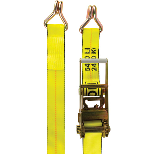 KLETON MQ227 Winch Strap, J-Hook, 3" W x 30' L, 5400 lbs. (2449 kg) Working Load Limit