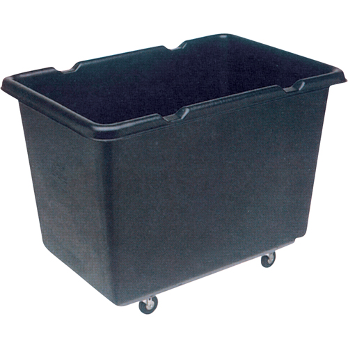 Techstar Plastics Inc 125EC Light-Duty Econocarts Box Trucks, Black Recycled Plastic, 39" L x 27" W x 29" H, 12 cu. ft. Volume, 200 lbs. Capacity