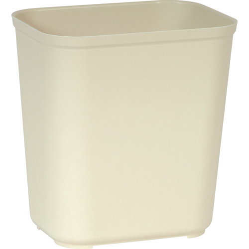 Rubbermaid FG254300BEIG Fire Resistant Wastebasket, 28 Quarts, Fiberglass