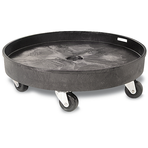 Rubbermaid FG265000BLA Socle roulant pour contenant &agrave; d&eacute;chets, Poly&eacute;thyl&egrave;ne, Noir