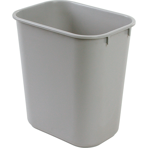 Rubbermaid FG295600GRAY Corbeille &agrave; papier en plastique, 28 pintes, Plastique
