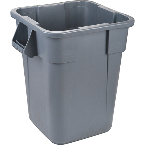 Rubbermaid FG353600GRAY Contenants carr&eacute;s Brute, Poly&eacute;thyl&egrave;ne, 40 gal. US