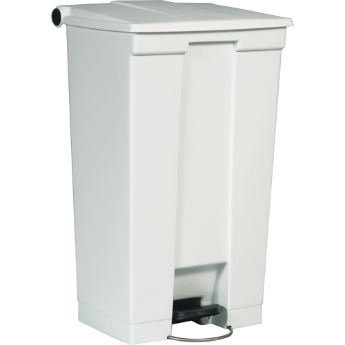 Rubbermaid FG614600WHT Poubelle &agrave; dessus plat, Poly&eacute;thyl&egrave;ne, Capacit&eacute; 23 gal. US