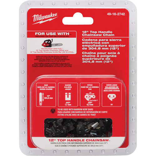 Milwaukee 49-16-2742 12" Top Handle Chainsaw Chain