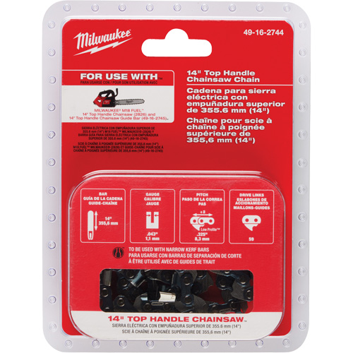 Milwaukee 49-16-2744 14" Top Handle Chainsaw Chain