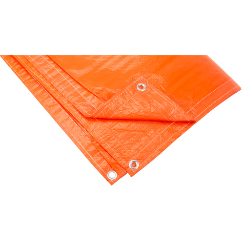 KLETON NAA081 Insulated Tarps, Polyethylene, Orange, 20' x 12' x 8