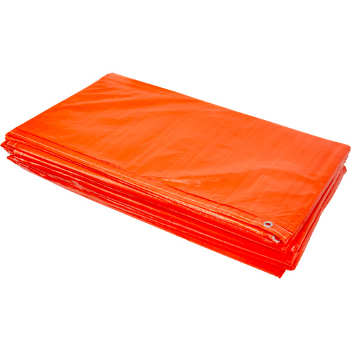 KLETON NAA081 Insulated Tarps, Polyethylene, Orange, 20' x 12' x 8