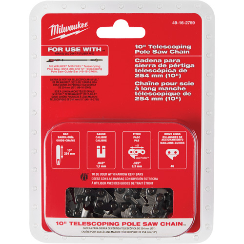 Milwaukee 49-16-2759 10" Telescoping Pole Saw Chain