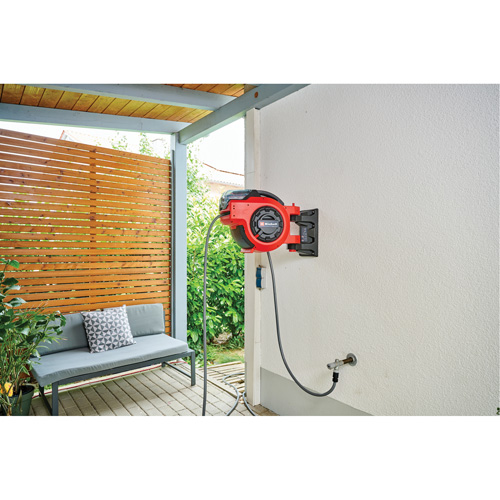 Einhell 4173779 Cordless Water Hose Reel, 100'
