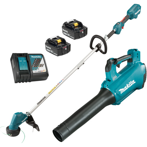 Makita DLX2398 18V LXT Brushless Line Trimmer & Turbo Blower Combo Kit, 13", Battery Powered, 18 V