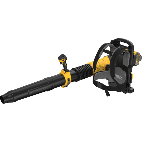 DEWALT DCBL570Y2 Ensemble souffleur dorsal sans balais et sans fil MAX*, 60 V, &agrave; pile