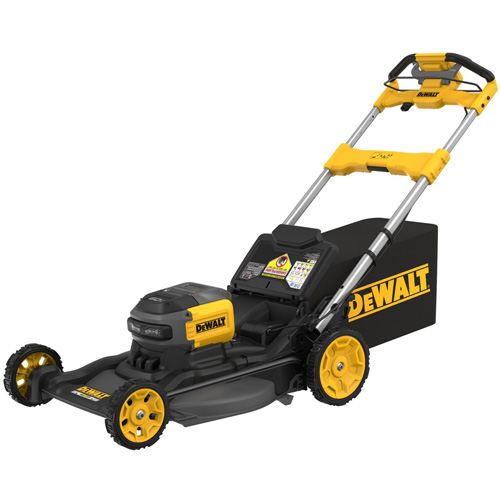 DEWALT DCMWSP700Y2-CA Trousse tondeuse &agrave; gazon autopropuls&eacute;e sans balais sans fil avec roues motrices arri&egrave;res 60 V MAX*, Pouss&eacute;e automatique, &agrave; pile, Largeur de coupe 21"