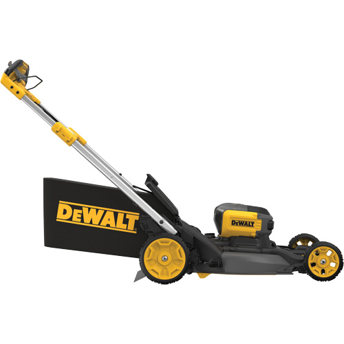 DEWALT DCMWSP700Y2-CA Trousse tondeuse &agrave; gazon autopropuls&eacute;e sans balais sans fil avec roues motrices arri&egrave;res 60 V MAX*, Pouss&eacute;e automatique, &agrave; pile, Largeur de coupe 21"