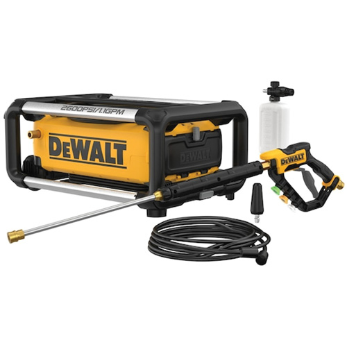 DEWALT DWPW2600 Jobsite Pressure Washer, Electric, 2600 PSI, 1.1 GPM