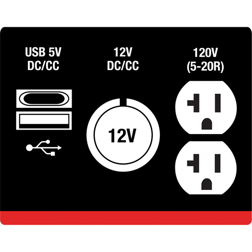 King Canada KCG-2500I G&eacute;n&eacute;ratrice &agrave; onduleur, Surtension 2500 W, Nominale 1800 W, R&eacute;servoir 4,2 L