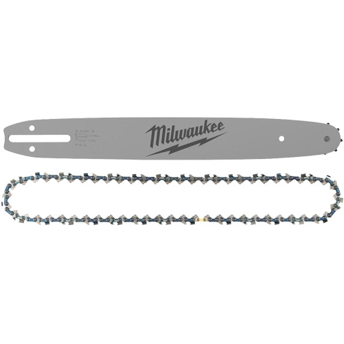 Milwaukee 49-16-2820 14"Long 0.325" LOW PROFILE Pitch 0.043" Gauge Saw Chain and Guide Bar Set