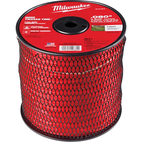 Milwaukee 49-16-2812 0.080" x 940 (3 lbs.) Twisted Trimmer Line