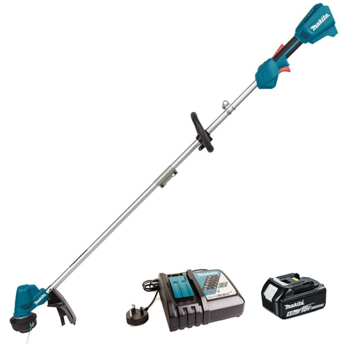 Makita DUR190LRT8 LXT Brushless 3-Speed Line Trimmer Kit, 13", Battery Powered, 18 V