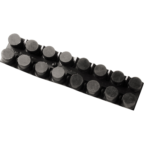 Wearwell 477.78X18X24GRBK WorkSafe&reg; Mats, Slotted, 1-1/2' x 2' x 7/8", Black, Rubber