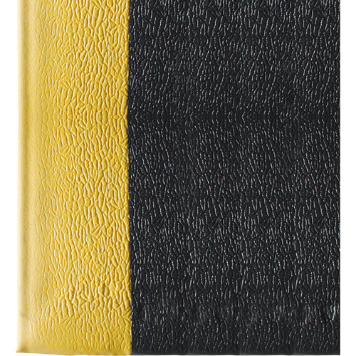 Wearwell 440.38X3X60BYL Ultra-Tred ArmorCote Mats No. 440, Textured, 3' x 60' x 3/8", Black/Yellow, Polyurethane/PVC Sponge