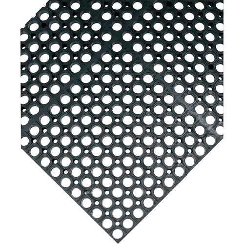 Wearwell 477.78X3X5GRSBK Tapis WorkSafe No 477, &agrave; fentes, 3' x 5' x 7/8", Noir, Caoutchouc naturel