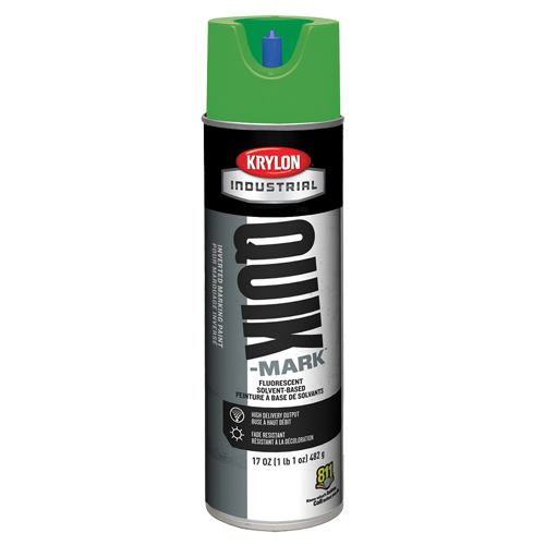 Krylon Industrial A03614007 Industrial Quik-Mark Solvent-Based Inverted Marking Paint, 17 oz., Aerosol Can