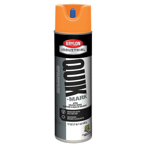 Krylon Industrial A03731007 Industrial Quik-Mark Solvent-Based Inverted Marking Paint, 17 oz., Aerosol Can