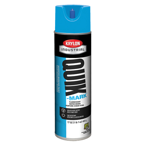 Krylon Industrial A03620004 Industrial Quik-Mark Water-Based Inverted Marking Paint, 17 oz., Aerosol Can