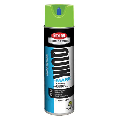Krylon Industrial A03630004 Industrial Quik-Mark Water-Based Inverted Marking Paint, 17 oz., Aerosol Can