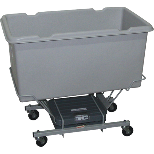 Techstar Plastics Inc 300SC GREY Chariots &agrave; balance, Poly&eacute;thyl&egrave;ne, 33" lo x 19" la x 29" h, Volume 5 pi³, Capacit&eacute; 250 lb