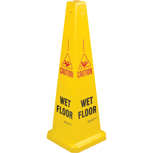 CCI Canada 03-600-08 "Wet Floor" Lamba Traffic Cones, English with Pictogram