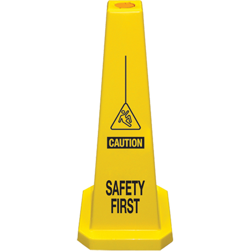 CCI Canada 03-600-04 C&ocirc;nes de d&eacute;viation  Safety First , Anglais avec pictogramme