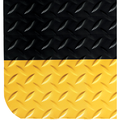Wearwell 415.916X2X3CHV SpongeCote&reg; No. 415 Mats, Diamond, 2' x 3' x 9/16", Charcoal, PVC