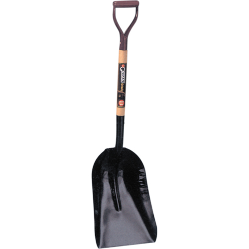 Garant GSG06D Grain & Coal Scoop Shovel, Wood, Tempered Steel Blade, D-Grip Handle, 27-3/4" Length