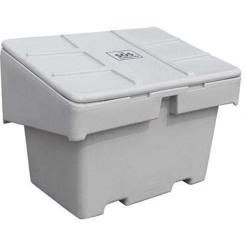 Techstar Plastics Inc SOS 11G Contenants pour sel & sable SOS, Avec Moraillon, 42" x 29" x 30", 11 pi³, Gris