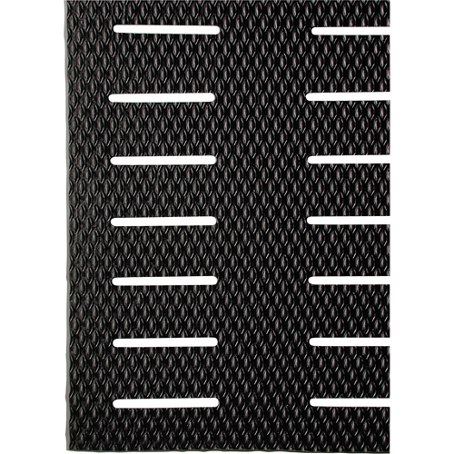 Wearwell 475.38X3X60SLTBK Kushion Walk No. 475 Mats, Slotted, 3' x 60' x 3/8", Black, PVC