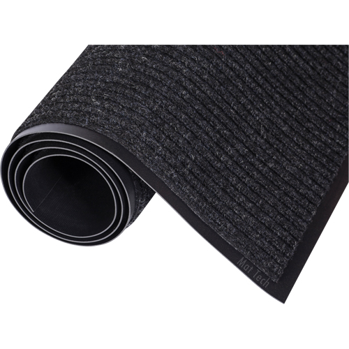 Mat Tech 3R354 Needle-Rib Matting, Wiper/Scraper, 3' x 60' x 5/16", Charcoal