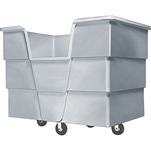 Techstar Plastics Inc 850B-D-01-6-CO Jumbo Starcart Box Truck, Polyethylene, 65" L x 45" W x 54" H, 60 cu. ft. Volume, 1500 lbs. Capacity
