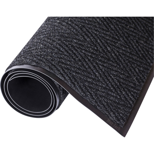 Mat Tech 15M41054 Chevron Matting, Scraper/Wiper, 4' x 10' x 5/16", Charcoal