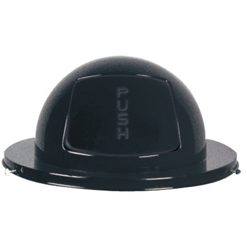 Rubbermaid FG1855BK Self-Closing Drum Tops, Dome Lid, Stainless Steel, Fits Container Size: 24 1/2" Dia.