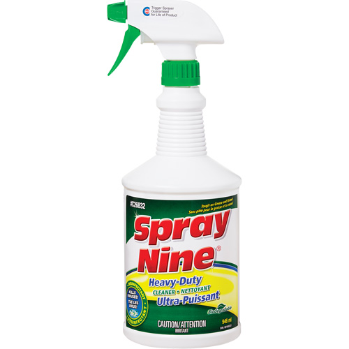 Spray Nine C26832 Nettoyant pour les gros travaux, 946 ml, Bouteille &agrave; g&acirc;chette