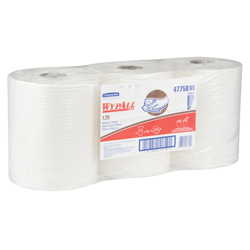 Kimberly-Clark 47758 L20 Wipers, Utility, 13-2/5" L x 9-4/5" W