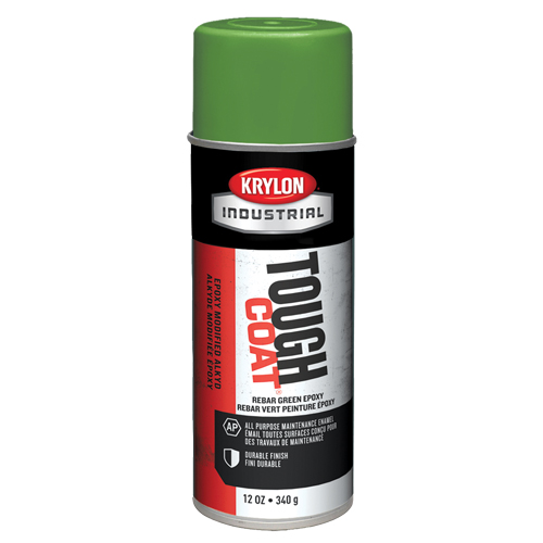Krylon Industrial K01732007 Tough Coat ® Rebar Epoxy, Green, 12 oz
