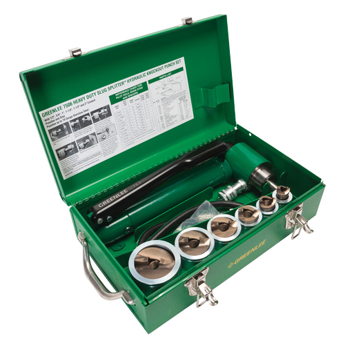 Greenlee 7506 Hydraulic Knockout Punch Set