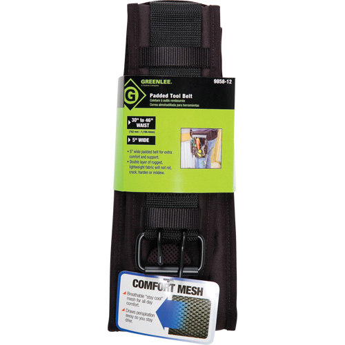 Greenlee 9858-12 Tool Belt, Leather, Black