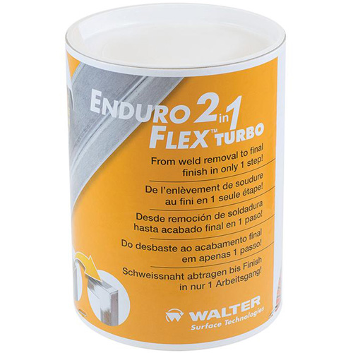 Walter Technologies Pour Surface 15I501 Disque de finition Enduro-Flex 2-en-1, 5" x 5/8"-11, Type 27, Grain Fin, Oxyde d'aluminium
