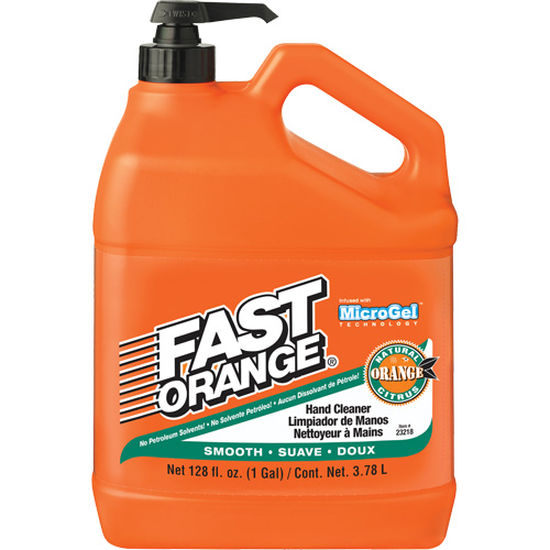 Fast Orange 23218 Nettoyant &agrave; mains, Lotion, 3,78 L, Bouteille &agrave; pompe, Orange