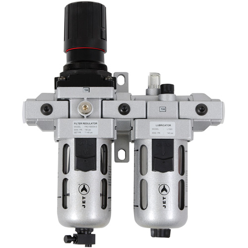 JET 408804 AFRLCS12 2-Piece Standard Air Filter, Regulator and Lubricator, 1/2" NPT