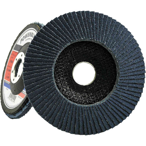 JET 503213 Disque &agrave; lamelles PowerBlend, 4-1/2" x 7/8", Type 29, Grain Z40, Alumine de zirconium