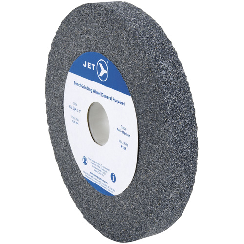 JET 522164 Bench Grinding Wheel, 6" x 1", 3/4" Arbor